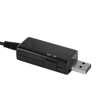 GERGANA-USB Нагоре кабел 5 В Стъпка до 9 В 12 Преобразувател на постоянно напрежение 1A Нагоре Волтов Трансформатор Регулатор на мощност на постоянен ток с ключа и Ле Изображение 5