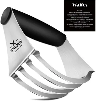 Walfos Тестомес Многоцелеви сладкарница нож Тежкотоварни нож за тесто от неръждаема стомана с неплъзгащи дръжка идеален за печене